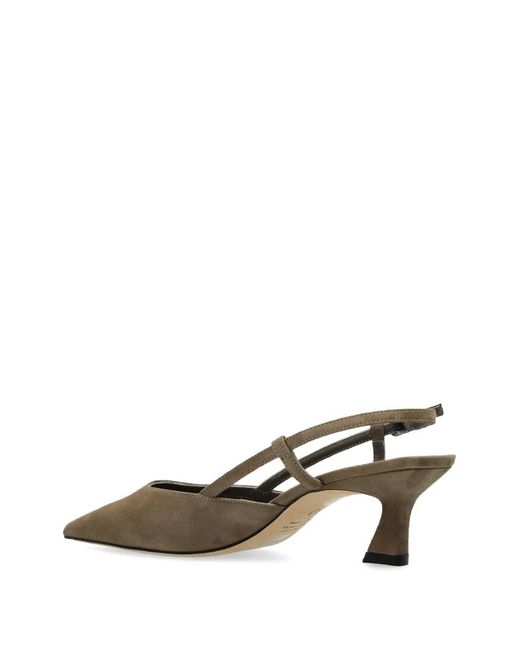Stuart Weitzman Metallic 50Mm Vinnie Slingback Pumps