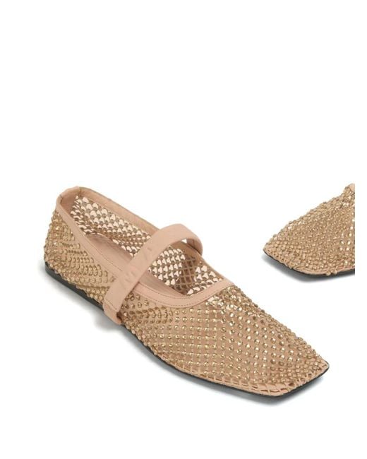 Marni Pink Mesh Ballerina Shoes