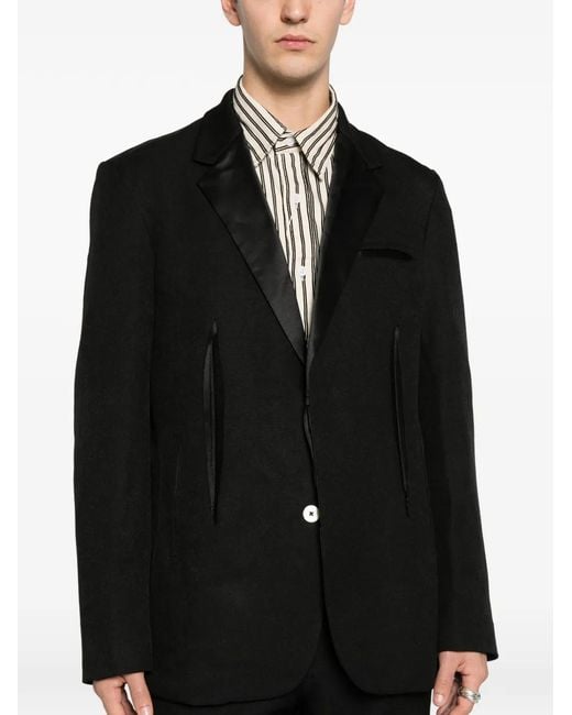 Kiko Kostadinov Black Xlevi's Andy Suit Jacket for men
