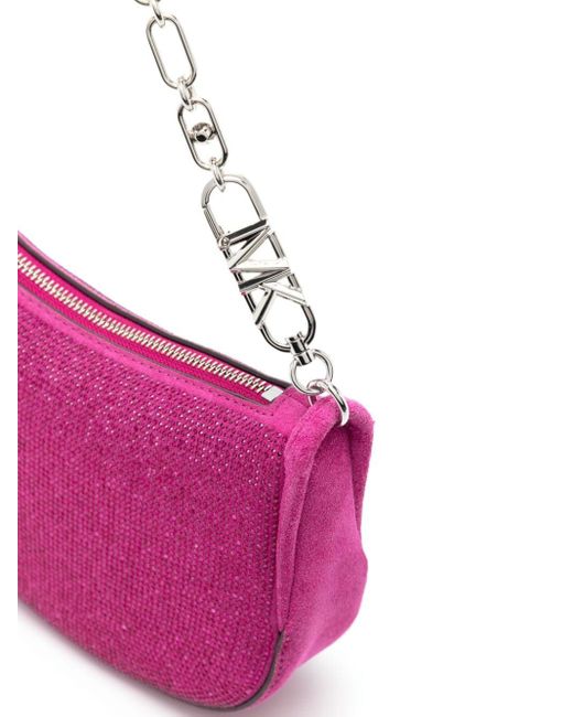 Michael Kors Carine XS Extra Small Satchel Crossbody Bag Powder Blush Pink