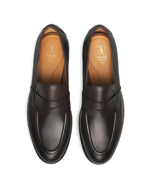Fabi Black British Loafers for men