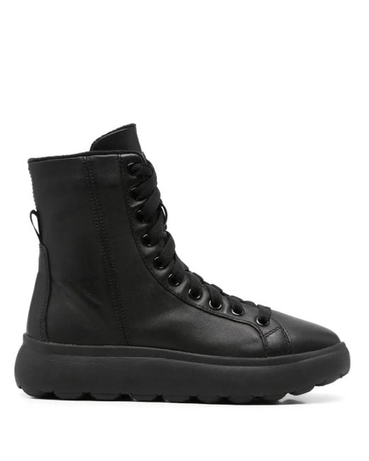 Geox Black Spherica Ec4.1 Ankle Boots