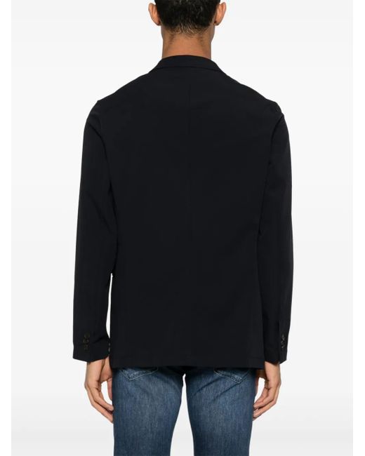 Emporio Armani Black Single-Breasted Blazer for men
