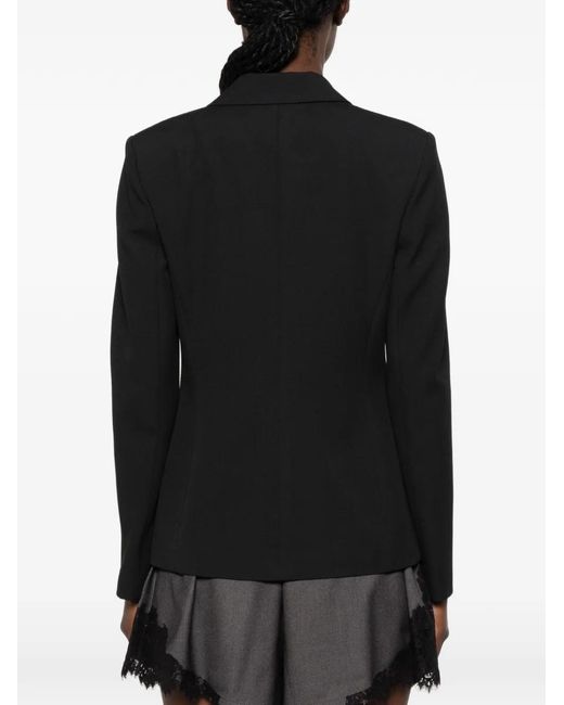 Pinko Black Alexia Double-Breasted Blazer