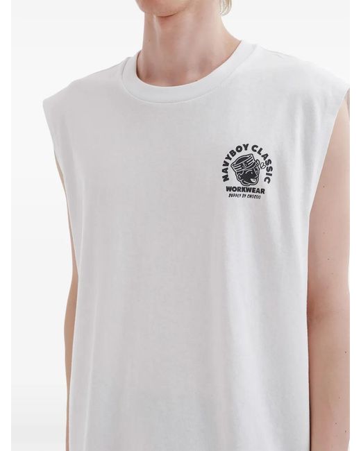 Chocoolate White Débardeur À Logo Imprimé for men