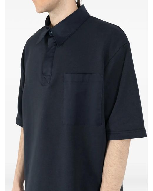 Societe Anonyme Blue Polo Polo 92 À Poche Plaquée Et Manches Courtes for men