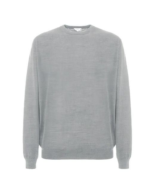 Malo Gray Giacomo Crew-Neck Long-Sleeve Sweatshirt for men