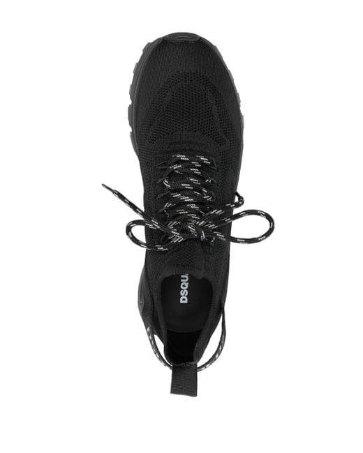 DSquared² Black Run Ds2 Low-top Sneakers for men