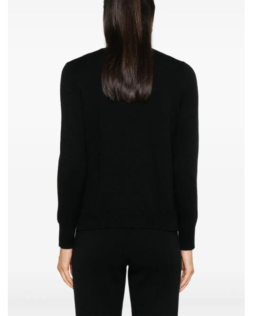 Blanca Vita Black Gerippter Strickpullover