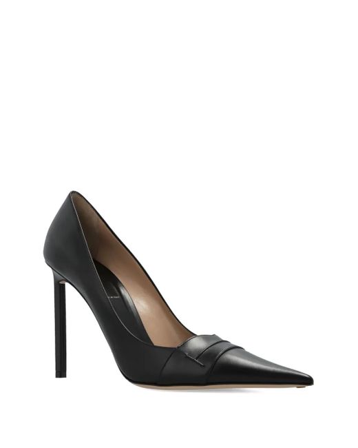 Tom Ford Black 110Mm Eva Pointed-Toe Leather Pumps