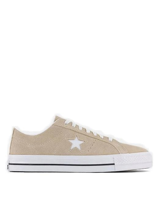 Converse White One Star Pro Suede Sneakers for men
