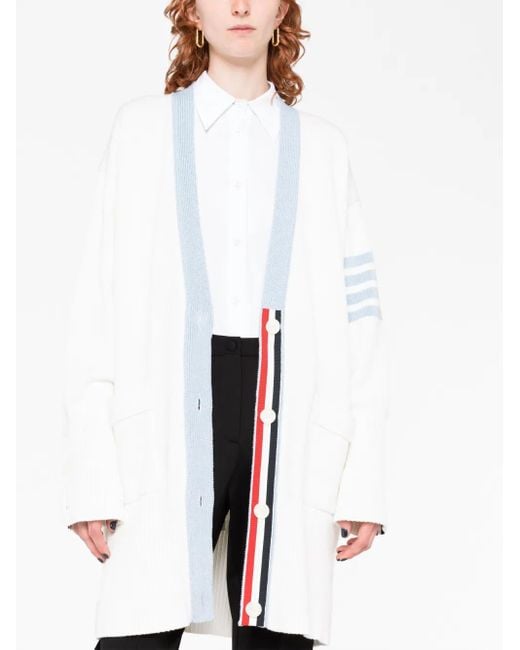 Thom Browne 4bar カーディガン White