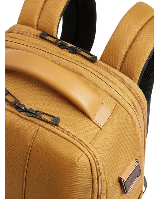 Piquadro Natural Expandable Laptop Backpack for men