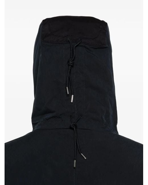 C P Company Blue Zip-Up Hooded Jacket for men