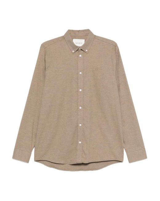 Les Deux Natural Logo-Embroidered Shirt for men