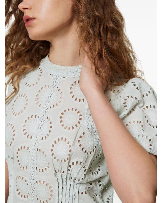 Twinset White Cut-Out Blouse