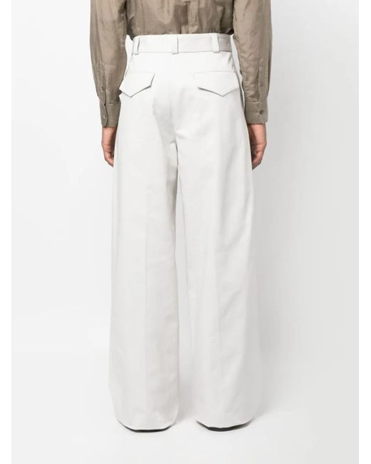 Jil Sander Broek Met Wijde Pijpen in het White voor heren