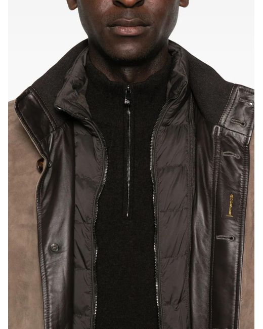 Maglione A Collo Alto Con Zip Corta di Corneliani in Black da Uomo