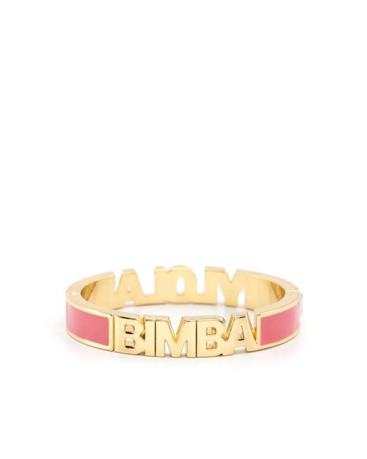 Bimba Y Lola Metallic Enamel-logo Two-tone Bracelet