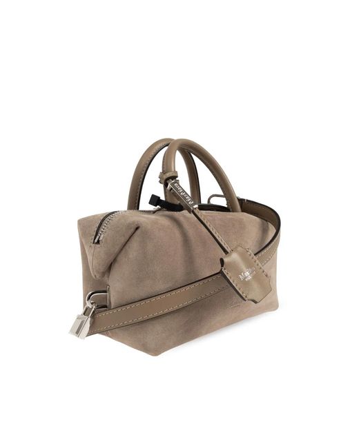 Max Mara Natural Suede Tote Bag