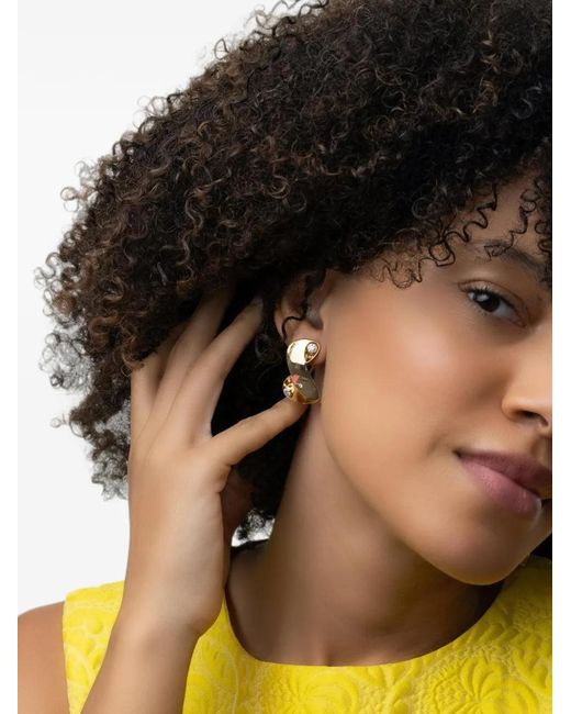 DENISE CASSOU Black Infinity Diamond Earrings