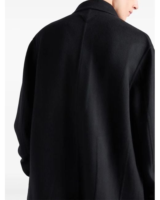 Caban En Cachemire Prada pour homme en coloris Black