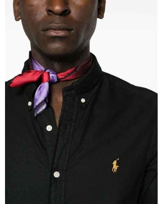 Chemise à logo Polo Pony Polo Ralph Lauren pour homme en coloris Black