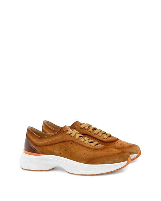 Santoni Brown Bounce Sneakers for men
