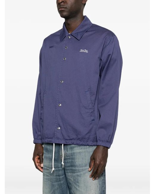 Undercover Blue Press-Stud Jacket for men