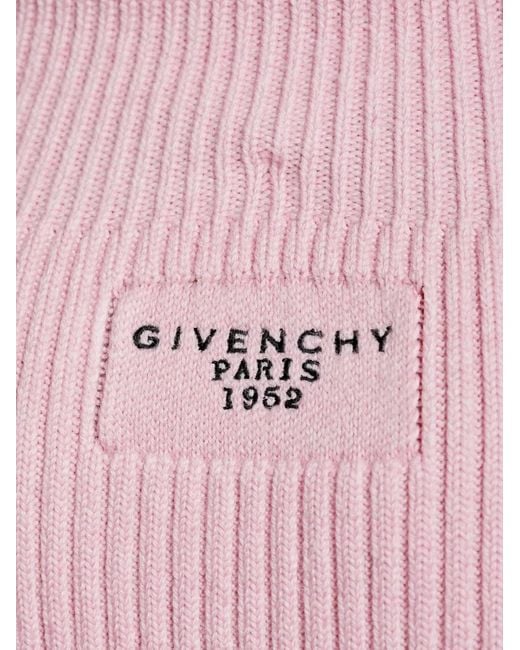 Givenchy Pink Ribbed Midi Skirt