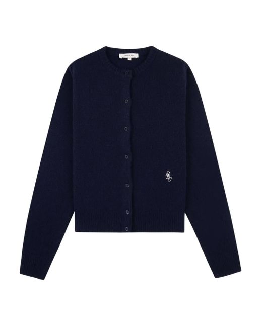 Cardigan À Détails Brodés Sporty & Rich en coloris Blue