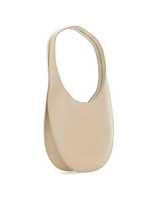 Coperni White Medium Swipe Leather Shoulder Bag