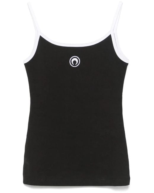 MARINE SERRE Moon ロゴ タンクトップ Black