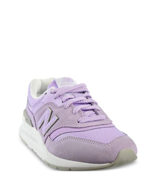 New Balance Purple 997H Suede Mesh Sneakers