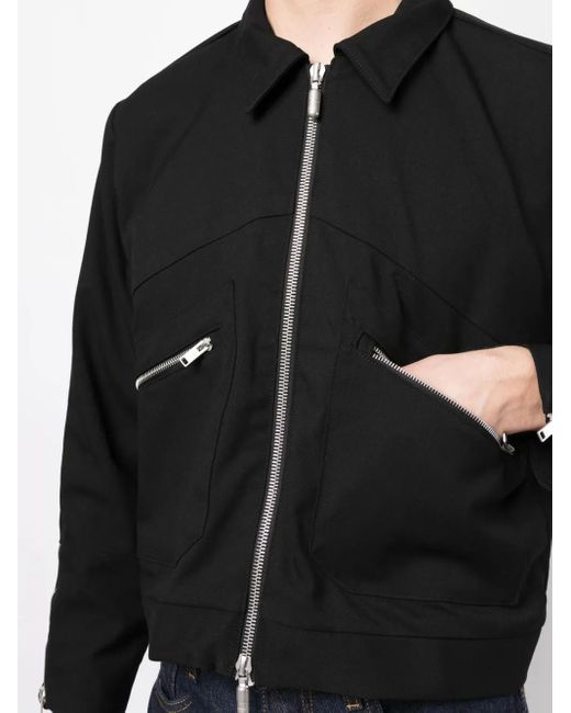 Rhude Black Sambac Bomber Jacket for men