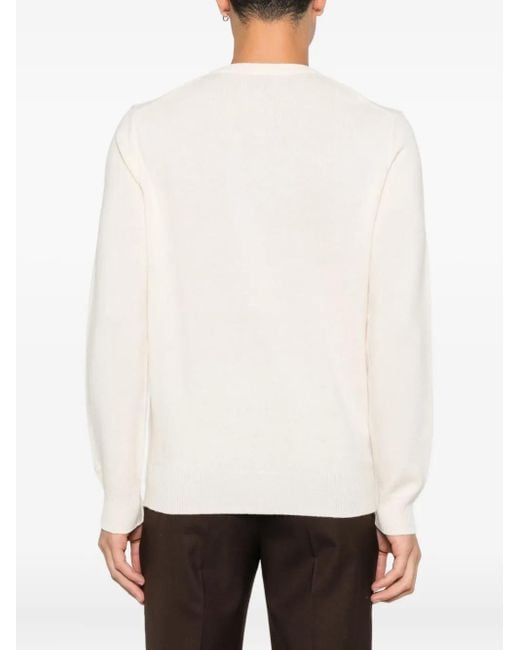 Mc2 Saint Barth White Regent Wool Sweater for men
