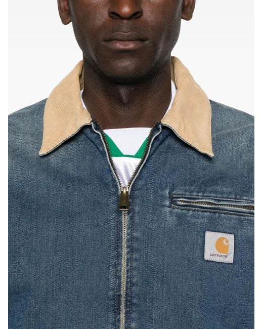 Veste En Jean À Col Contrastant Carhartt en coloris Blue