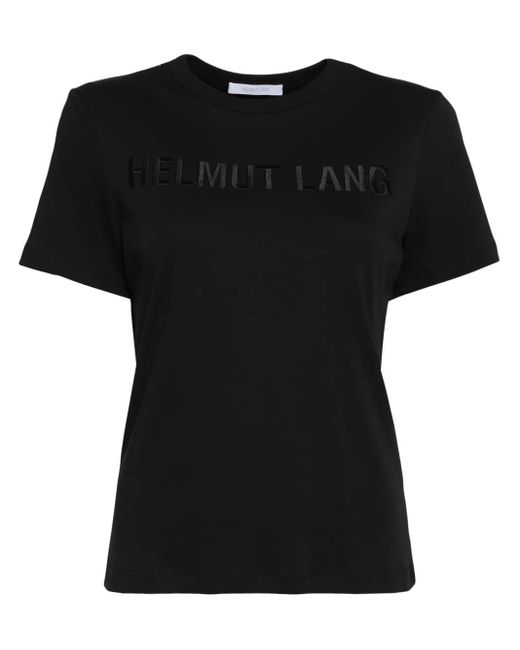 Camiseta con logo Helmut Lang de color Black