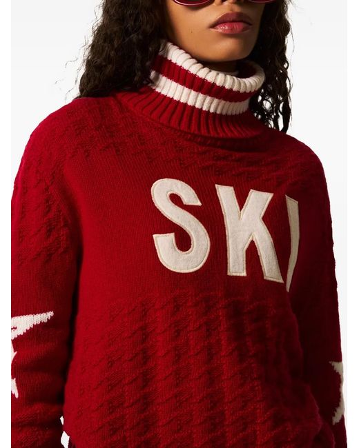Perfect Moment Red Glacier Sweater