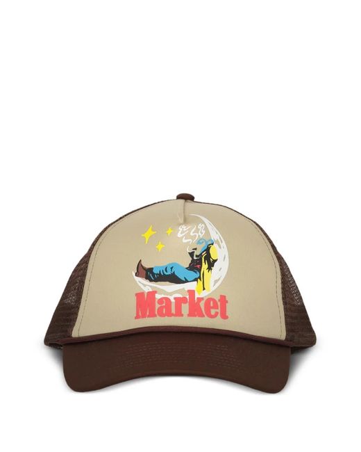 Market Green Mesh-Back Baseball Cap for men