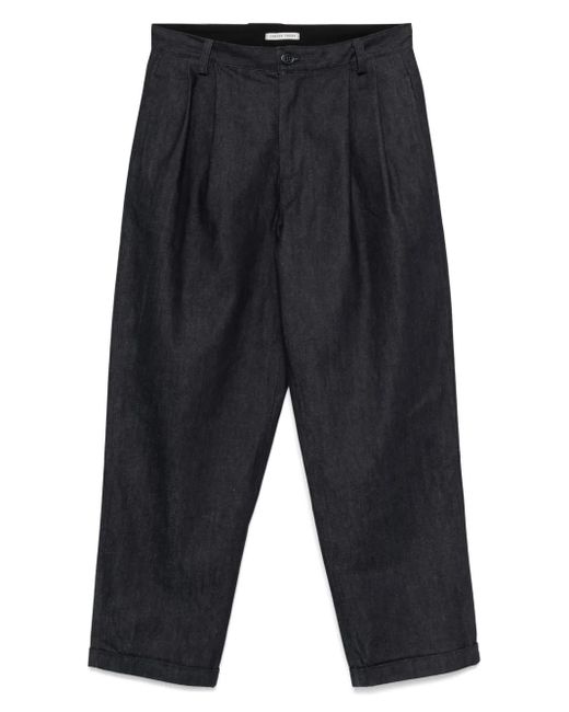 Carter Young Blue Pleat-Detail Jeans for men