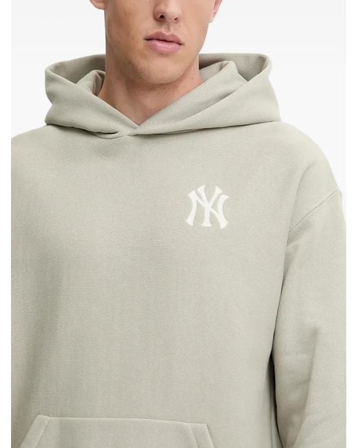 '47 Gray Mlb New York Logo-Print Hoodie for men