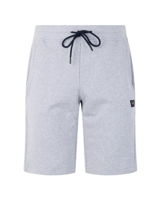 Paul & Shark Blue Drawstring Elasticated Shorts for men