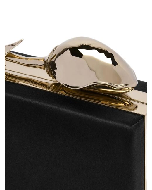 Erdem White Bloom Minaudière Clutch Bag