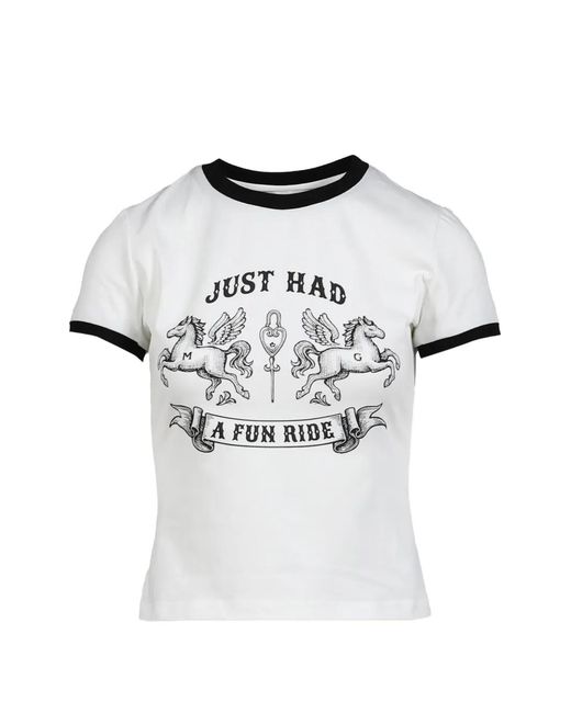 Markgong White T-Shirt À Imprimé Graphique