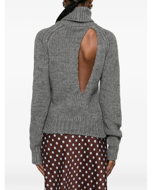 Pull À Col Roulé N°21 en coloris Gray
