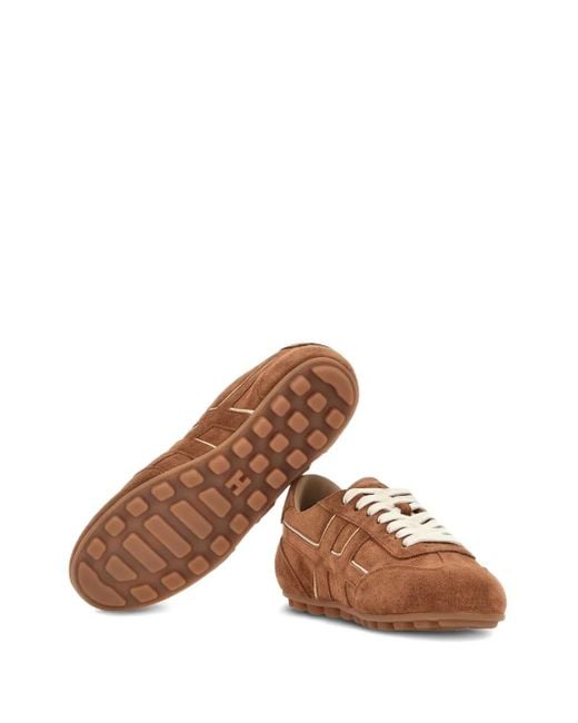 Hogan Brown Runner Sneakers