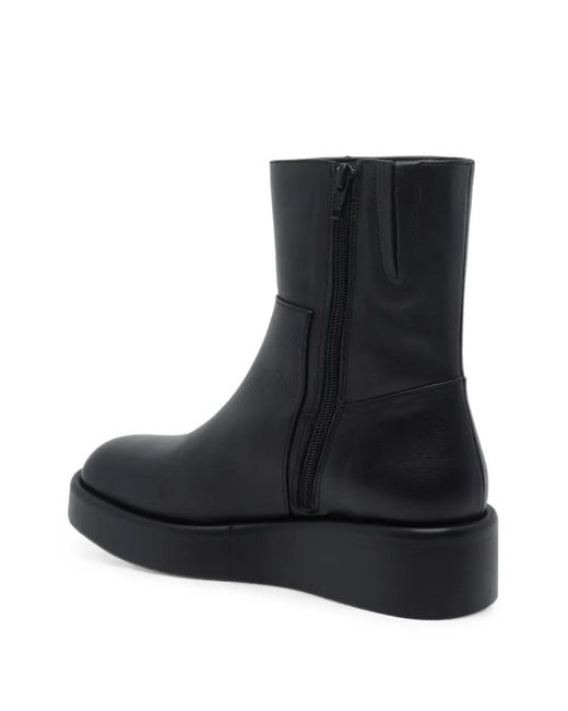 Paloma Barceló Black Renata Leather Ankle Boots