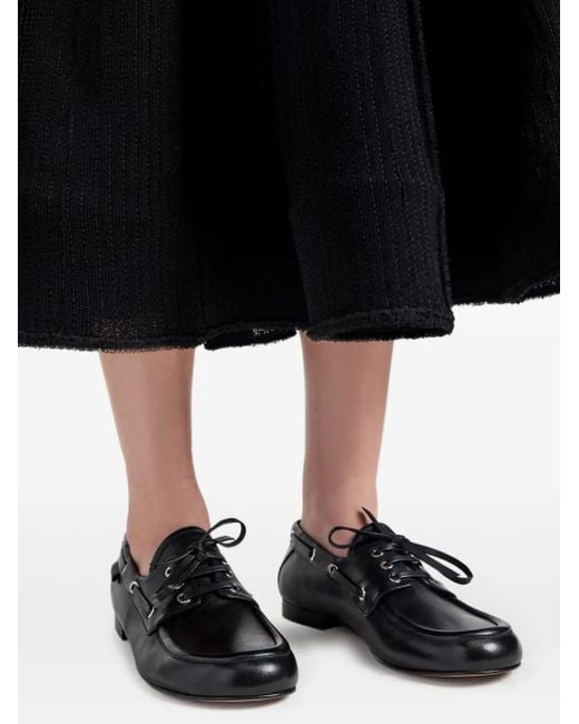 Proenza Schouler レザーローファー Black