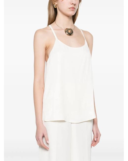 Twinset White Racerback Top